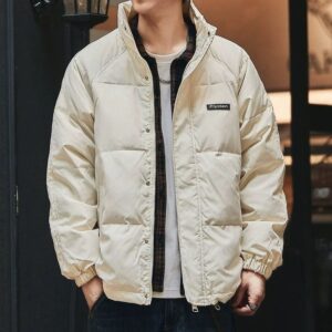 Green Deer high-end 90 white duck down men's down jacket spring and autumn loose trendy brand thickened warm bread jacket